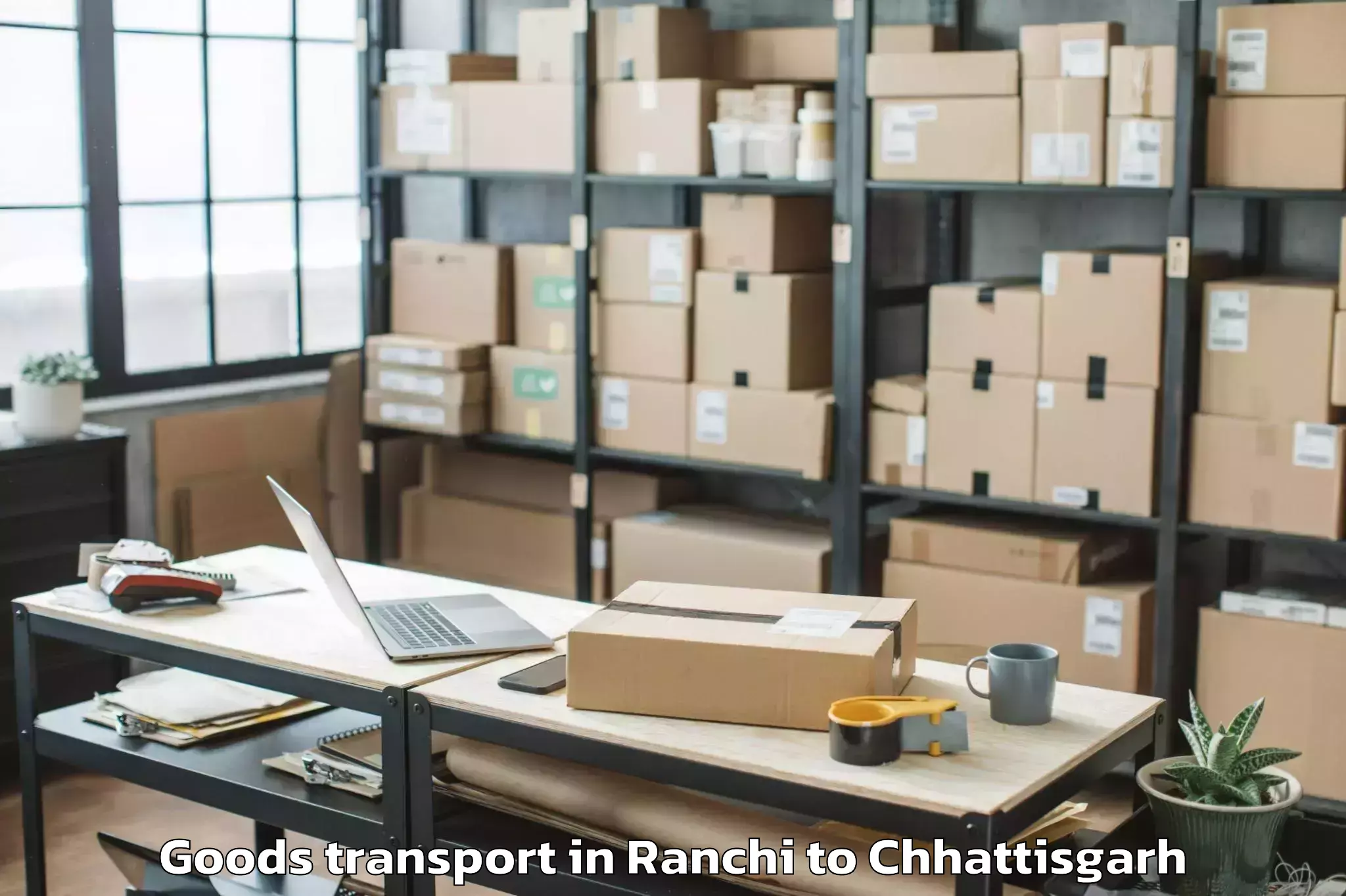 Comprehensive Ranchi to Hidayatullah National Law Univ Goods Transport